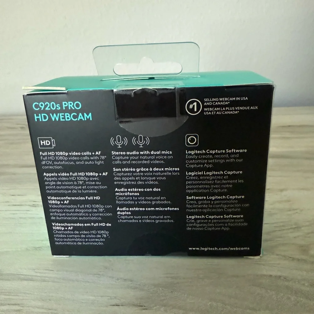 Logitech C920s PRO HD Webcam -new